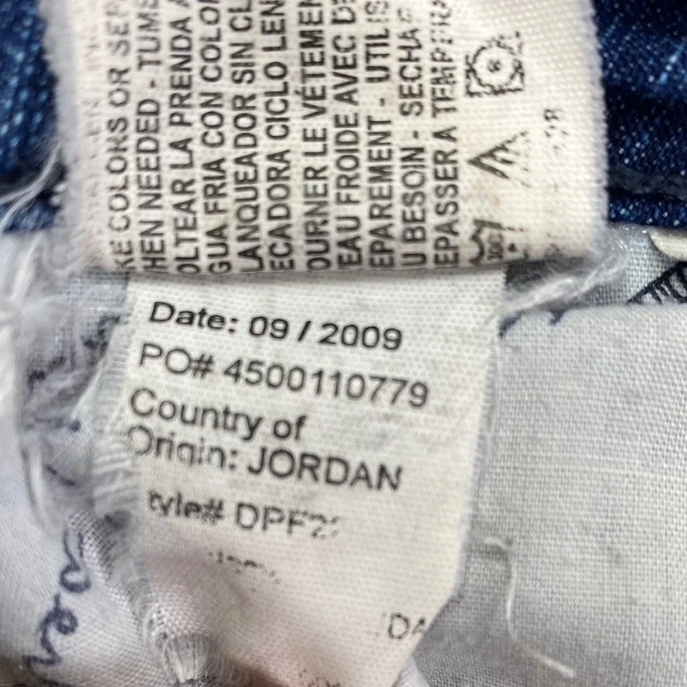 Gloria Vanderbilt Bermuda Shorts Womens 12 Blue Denim Lock Stitch Control DPF2